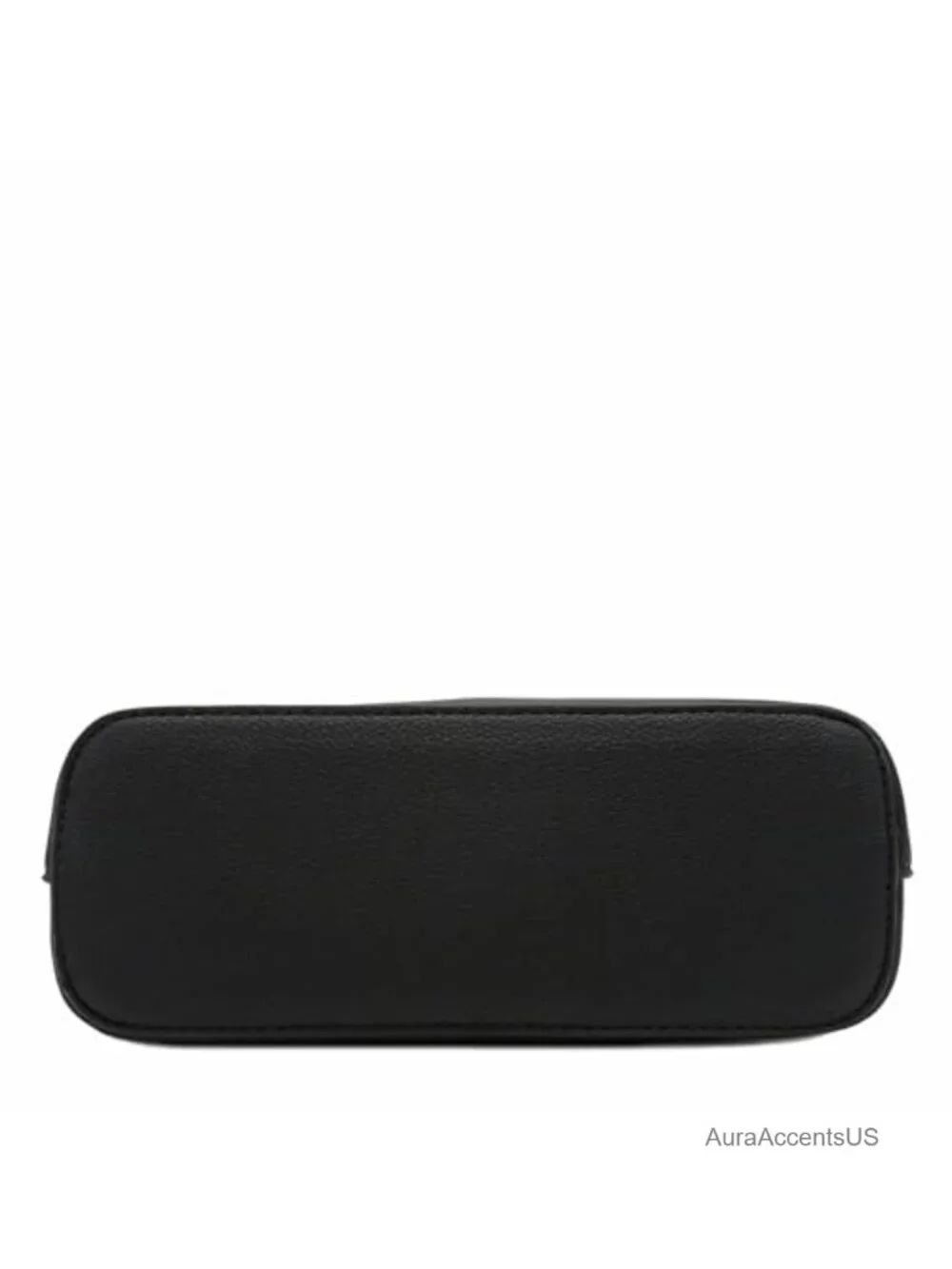 Faux Leather Small Dome Crossbody Bag with Chain Strap